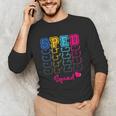SPED Squad Proud Special Education Para Teacher Colorful Unisex Long Sleeve T-Shirt, funny gift