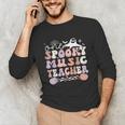 Spooky Music Teacher Halloween Music Teaching Men Women Unisex Long Sleeve T-Shirt, funny gift Spooky Music Teacher Halloween Music Teaching Men Women Unisex Long Sleeve T-Shirt, funny gift