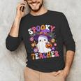 Spooky Teacher Halloween Cute Halloween Teacher Ghost Unisex Long Sleeve T-Shirt, funny gift