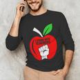 I Stand With Teachers Tshirt Unisex Long Sleeve T-Shirt, funny gift