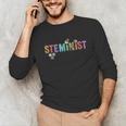 STEMINIST Technology Student STEM Teacher Women Engineering Unisex Long Sleeve T-Shirt, funny gift