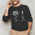 Stop You'Re Under A Rest Music Teacher Unisex Long Sleeve T-Shirt, funny gift