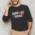 Support Squad Cute Heart Supportive Teacher Team Member Unisex Long Sleeve T-Shirt, funny gift