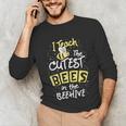 I Teach The Cutest Bees In The Beehive Kindergarten Teacher Unisex Long Sleeve T-Shirt, funny gift