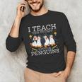 I Teach The Cutest Little Penguins Cute School Teacher Tee Unisex Long Sleeve T-Shirt, funny gift