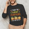 I Teach The Cutest Pumpkins Halloween Teacher Unisex Long Sleeve T-Shirt, funny gift I Teach The Cutest Pumpkins Halloween Teacher Unisex Long Sleeve T-Shirt, funny gift