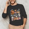I Teach The Cutest Pumpkins In The Patch Halloween Teacher Unisex Long Sleeve T-Shirt, funny gift
