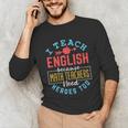 I Teach English Because Math Teachers Need Heroes Too Unisex Long Sleeve T-Shirt, funny gift I Teach English Because Math Teachers Need Heroes Too Unisex Long Sleeve T-Shirt, funny gift
