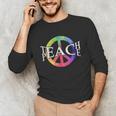 Teach Peace For Teachers And Educators Counselor Unisex Long Sleeve T-Shirt, funny gift Teach Peace For Teachers And Educators Counselor Unisex Long Sleeve T-Shirt, funny gift