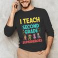 I Teach Second Grade Superheroes Teacher Superhero Unisex Long Sleeve T-Shirt, funny gift