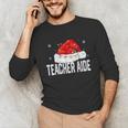 Teacher Aide Christmas Women Family Matching Group Xmas Unisex Long Sleeve T-Shirt, funny gift