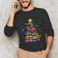 Teacher Crayon Christmas Tree Lights Student School Xmas Unisex Long Sleeve T-Shirt, funny gift Teacher Crayon Christmas Tree Lights Student School Xmas Unisex Long Sleeve T-Shirt, funny gift