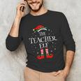 The Teacher Elf Christmas Family Matching Group Xmas Unisex Long Sleeve T-Shirt, funny gift
