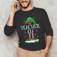 The Teacher Elf Christmas Family Matching Xmas Group For Men Women Unisex Long Sleeve T-Shirt, funny gift