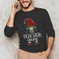 Teacher Gnome Xmas Family Matching Plaid Christmas Gnomes Unisex Long Sleeve T-Shirt, funny gift Teacher Gnome Xmas Family Matching Plaid Christmas Gnomes Unisex Long Sleeve T-Shirt, funny gift
