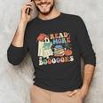 Teacher Halloween Cute Booooks Ghost Read More Books Unisex Long Sleeve T-Shirt, funny gift Teacher Halloween Cute Booooks Ghost Read More Books Unisex Long Sleeve T-Shirt, funny gift