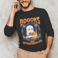 Teacher Halloween Ghost Reading Book Animal Boooks Are Unisex Long Sleeve T-Shirt, funny gift Teacher Halloween Ghost Reading Book Animal Boooks Are Unisex Long Sleeve T-Shirt, funny gift