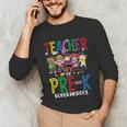 Teacher Of Pre K Superheroes Teacher New School Year Men Women Unisex Long Sleeve T-Shirt, funny gift Teacher Of Pre K Superheroes Teacher New School Year Men Women Unisex Long Sleeve T-Shirt, funny gift