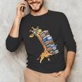 Teacher Shirt Giraffe Holding Books Bookworm Librarian Unisex Long Sleeve T-Shirt, funny gift Teacher Shirt Giraffe Holding Books Bookworm Librarian Unisex Long Sleeve T-Shirt, funny gift