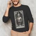 The Teacher Skeleton Tarot Card Unisex Long Sleeve T-Shirt, funny gift The Teacher Skeleton Tarot Card Unisex Long Sleeve T-Shirt, funny gift