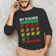 My Teacher Survived 67 Days Of Me School Kids Costume Unisex Long Sleeve T-Shirt, funny gift My Teacher Survived 67 Days Of Me School Kids Costume Unisex Long Sleeve T-Shirt, funny gift