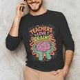 Teacher Teachers Love Brains Halloween Men Women Unisex Long Sleeve T-Shirt, funny gift
