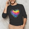 Teaching Is a Work Of Heart Tie Dye Hippie For Teacher For Men Women Girls Kids Unisex Long Sleeve T-Shirt, funny gift