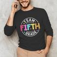 Team Fifth Grade Teacher Back To School 5th Grade Squad Kids Unisex Long Sleeve T-Shirt, funny gift