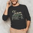 Team Pre-K Camo Pre-K Teacher Camouflage Unisex Long Sleeve T-Shirt, funny gift Team Pre-K Camo Pre-K Teacher Camouflage Unisex Long Sleeve T-Shirt, funny gift