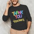 Thank You Teacher Appreciation Graduation Men Women Girls Kids Unisex Long Sleeve T-Shirt, funny gift