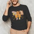 Thanksgiving Teacher Pencil Bow One Thankful Teacher Fall Unisex Long Sleeve T-Shirt, funny gift