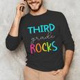 Third Grade Rocks Shirt Team 3rd Grade Teacher Unisex Long Sleeve T-Shirt, funny gift