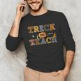 Trick Or Teach Funny School Teacher Halloween Costume Unisex Long Sleeve T-Shirt, funny gift