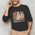 Trick Or Teach Groovy Teacher Halloween Floral Ghost Unisex Long Sleeve T-Shirt, funny gift Trick Or Teach Groovy Teacher Halloween Floral Ghost Unisex Long Sleeve T-Shirt, funny gift