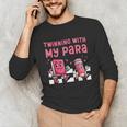 Twinning With My Para Teacher Matching Paraprofessional 70s For Men Women Unisex Long Sleeve T-Shirt, funny gift Twinning With My Para Teacher Matching Paraprofessional 70s For Men Women Unisex Long Sleeve T-Shirt, funny gift