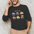 Types Of Pie Pi Day Math Teacher Geek 314 Math Pun Unisex Long Sleeve T-Shirt, funny gift