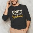 Unity Kindness Shirt Women Teachers Kids Unity Day Orange Unisex Long Sleeve T-Shirt, funny gift