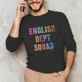 Vintage ENGLISH DEPT SQUAD Back To School Teacher Student Unisex Long Sleeve T-Shirt, funny gift