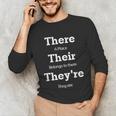 Vocabulary Police Their There They'Re English Teacher Unisex Long Sleeve T-Shirt, funny gift Vocabulary Police Their There They'Re English Teacher Unisex Long Sleeve T-Shirt, funny gift