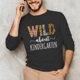 Wild About Kindergarten Teacher Leopard Print Unisex Long Sleeve T-Shirt, funny gift Wild About Kindergarten Teacher Leopard Print Unisex Long Sleeve T-Shirt, funny gift