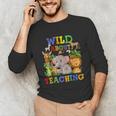 Wild About Teaching Safari Jungle School Teacher Unisex Long Sleeve T-Shirt, funny gift Wild About Teaching Safari Jungle School Teacher Unisex Long Sleeve T-Shirt, funny gift