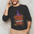 Witchy Halloween Hocus Pocus Everybody Focus Teacher Pumpkin Unisex Long Sleeve T-Shirt, funny gift Witchy Halloween Hocus Pocus Everybody Focus Teacher Pumpkin Unisex Long Sleeve T-Shirt, funny gift