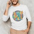 Back To School Groovy Teacher 1st First Grade Crew Squad Unisex Long Sleeve T-Shirt, funny gift