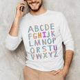 Back To School Kindergarten Alphabet ABC Teacher Women Kids Unisex Long Sleeve T-Shirt, funny gift Back To School Kindergarten Alphabet ABC Teacher Women Kids Unisex Long Sleeve T-Shirt, funny gift