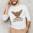 Chihuahua 100 Days Of School Rainbow Glasses Teacher Unisex Long Sleeve T-Shirt, funny gift Chihuahua 100 Days Of School Rainbow Glasses Teacher Unisex Long Sleeve T-Shirt, funny gift