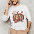 Fall Book Pumpkin Retro Reading Halloween Teacher Unisex Long Sleeve T-Shirt, funny gift Fall Book Pumpkin Retro Reading Halloween Teacher Unisex Long Sleeve T-Shirt, funny gift