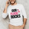 Our Flock Rocks Flamingo Mother's Day Teacher Unisex Long Sleeve T-Shirt, funny gift Our Flock Rocks Flamingo Mother's Day Teacher Unisex Long Sleeve T-Shirt, funny gift