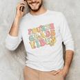 Fourth Grade Vibes Hello Team 4th Grade Teacher Kids Retro Unisex Long Sleeve T-Shirt, funny gift