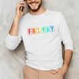 Happy Fri Yay Teacher Friday Unisex Long Sleeve T-Shirt, funny gift Happy Fri Yay Teacher Friday Unisex Long Sleeve T-Shirt, funny gift