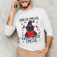 Hocus Pocus Everybody Focus Halloween Teacher For Men Women Unisex Long Sleeve T-Shirt, funny gift